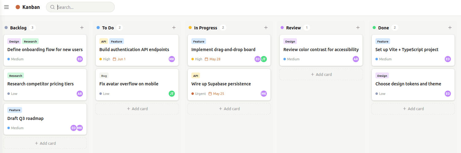 Kanban Board